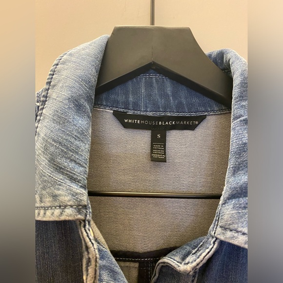 WHBM Drawstring Tencel Denim Jacket - Picture 7 of 8